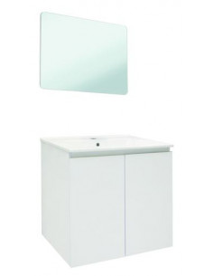 Meuble OSLO à suspendre 2 portes 60cm blanc mat 402117556