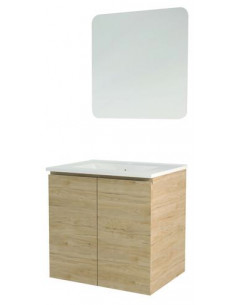 Meuble OSLO à suspendre 2 portes 60cm bois 402117557