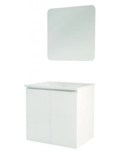 Meuble OSLO à suspendre 2 portes 70cm blanc mat 402117559