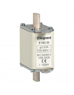 Cartouche industrielle à couteau type gG taille 00 avec voyant 63A LEGRAND 016335 2