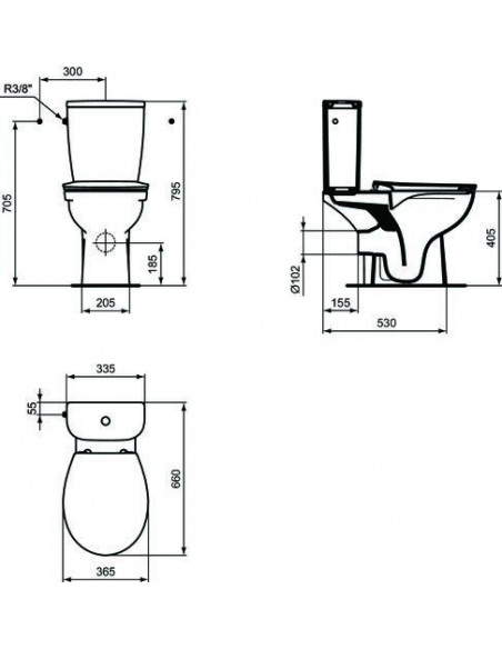 Pack WC ULYSSE PORCHER 501512032