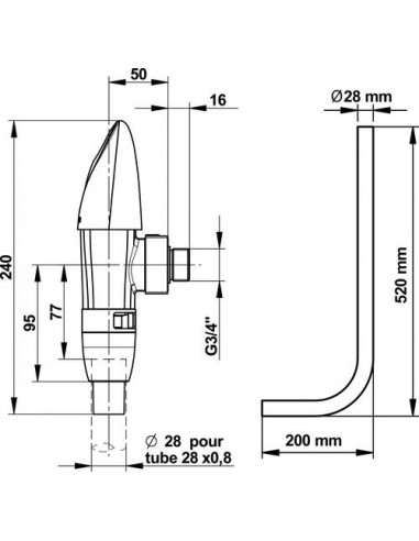 Robinet temporisé WC PRESTO 504011047