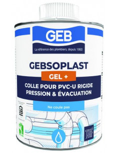 Colle PVC spécial pression GEBSOPLAST GEL PLUS 1L GEB 802012551