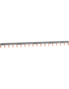 Peigne d'alimentation universel Phase et Neutre HX³ horizontale 1 Pôle longueur 18 modules LEGRAND 404928 2