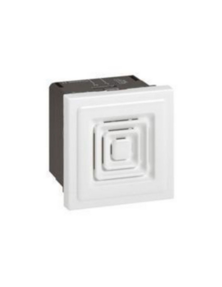 Ronfleur 70dB à 1m Mosaic 2 modules tension 230V~ à 50Hz ou 60Hz et 25mA de consommation blanc LEGRAND 076641