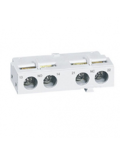 Contacts auxiliaires 1NO et 1NF pour disjoncteur moteur MPX³ montage frontal LEGRAND 417403