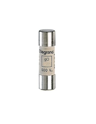 Cartouche industrielle cylindrique type gG 14x51mm sans percuteur 50A LEGRAND 014350