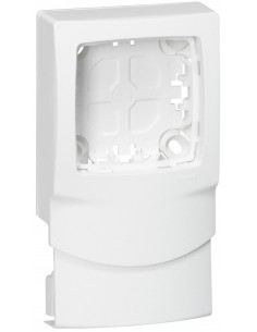 Cadre Appareillage saillie 1 poste pose long des moulures DLPlus épaisseur 16mm blanc LEGRAND 031456