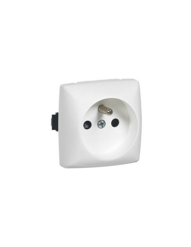 Prise de courant 2P+T à bornes automatiques Appareillage saillie composable blanc LEGRAND 086127