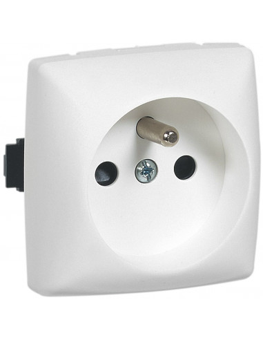 Prise de courant 2P+T à bornes automatiques Appareillage saillie composable blanc LEGRAND 086127