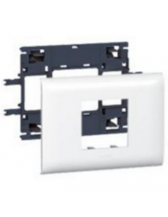 Support Mosaic 2 modules pour goulotte DLP monobloc avec couvercle 85mm LEGRAND 010992