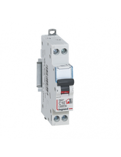 Disjoncteur Phase + Neutre 10A bornes à vis 1 module LEGRAND 092822 2