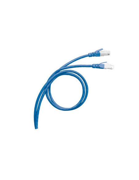 Cordon de brassage et utilisateurs RJ45 LCS³ catégorie 6 SF/UTP blindé impédance 100ohms longueur 3m PVC bleu LEGRAND 051754