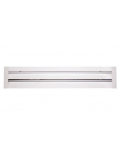 Diffuseur linéaire soufflage 2 fentes finitition RAL9003 30% Déflecteurs RAL9003 30% livré avec Quick Fix NATHER 990027