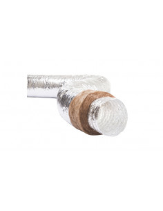 Conduit souple alu isolé phonique Ecosoft 25mm classé M0 D450mm Lg10000mm NATHER 990506