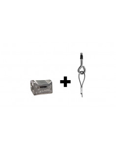 Sachet de 10 câbles pré-sertis Lg 3 mètres embout béton + galets Charge 50 Kg NATHER 998287