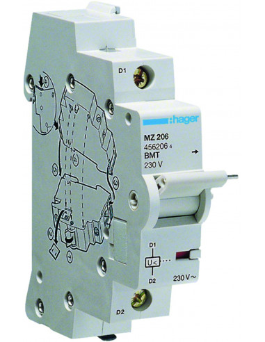 Bobine manque tension 230V AC HAGER MZ206