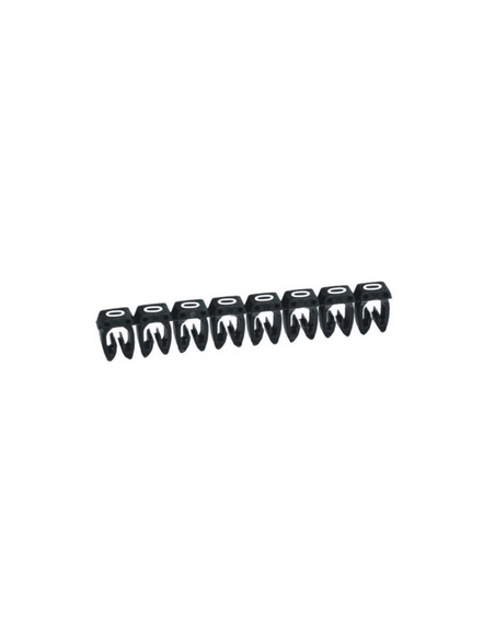 1200 Repères CAB 3 pour filerie 0,5mm² à 1,5mm² et blocs de jonction avec chiffre 0 noir LEGRAND 038210