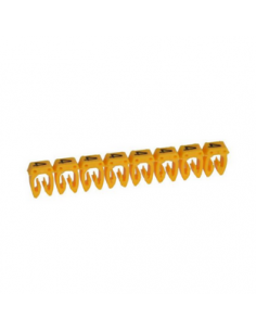 1200 Repères CAB 3 pour filerie 1,5mm² à 2,5mm² avec chiffre 4 jaune LEGRAND 038224 2