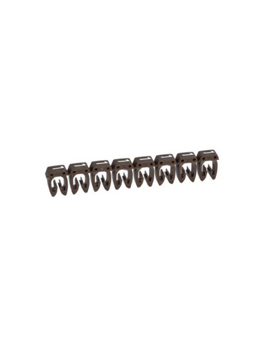 1200 Repères CAB 3 pour filerie de 1,5 À 2,5 MM² Chiffre 1 Brun LEGRAND 038221