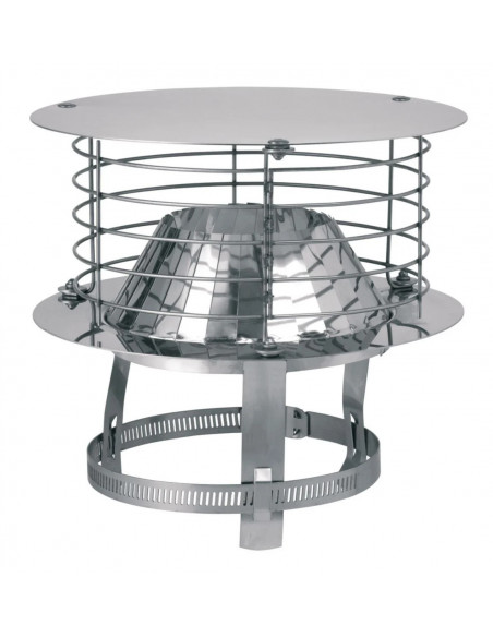 Aspirateur statique adaptable VARINOX Acier inoxydable diamètre : 125 / 153 TOLERIE EMAILLERIE NANTAISE 403002