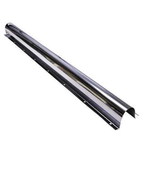 Goulotte de protection inox pour tube gaz largeur 90mm longueur 1m pour tube de 54mm TEN 999090