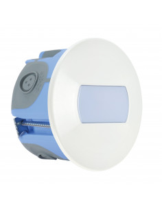 Spot Encastré Mur BALIZ rond fixe blanc LED intégrée 0,46W 3000K 32lm ARIC 5242 2