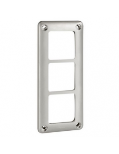 Plaque 3 postes Soliroc IK10 H/V Entraxe 71mm LEGRAND 077853
