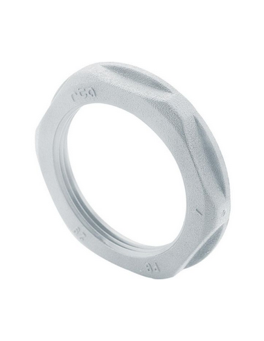 Écrou plastique PG16 pour presse étoupe plastique hexagonal à embase gris LEGRAND 386875