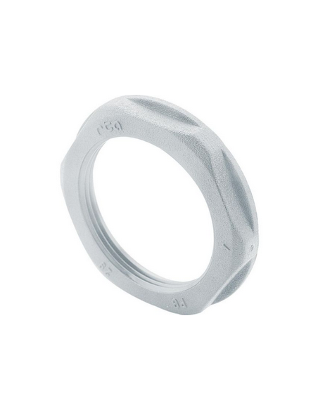 Écrou plastique PG16 pour presse étoupe plastique hexagonal à embase gris LEGRAND 386875