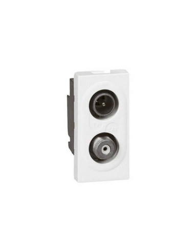 Prise TV-SAT Mosaic 1 module blanc LEGRAND 078795