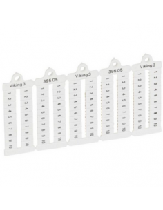 100 Plaques repères à lecture horizontale pour bloc de jonction viking 3 pas 5 mm avec chiffres 1 à 10 LEGRAND 039505 2