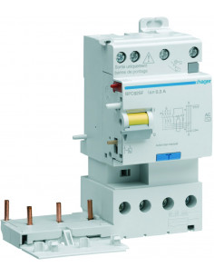 Bloc différentiel double sortie 3P+N 25A 300mA type AC HAGER BFC925F 2