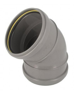 Coude PVC-PVC femelle femelle 45° diamètre 160mm NICOLL CZ44 2