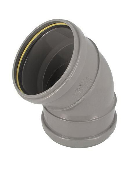 Coude PVC-PVC femelle femelle 45° diamètre 160mm NICOLL CZ44