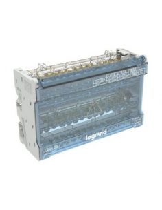 Répartiteur modulaire Tétrapolaire à barreaux étagés tétrapolaire 125A 14 départs 8 modules LEGRAND 400409