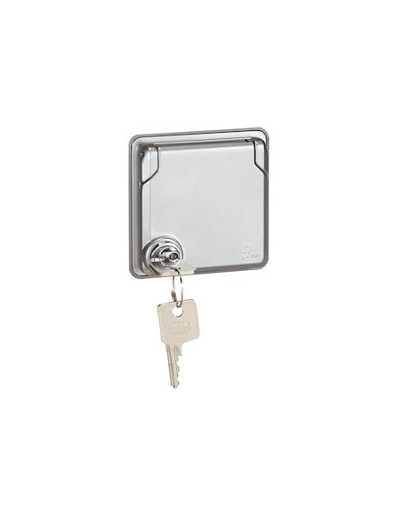 Prise de courant 2P+T à puits français avec volet verrouillé 16A 250V Soliroc IK10 IP55 LEGRAND 077833