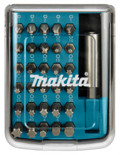 Coffret avec 30 embouts et 1 accessoire de vissage MAKITA D-34936