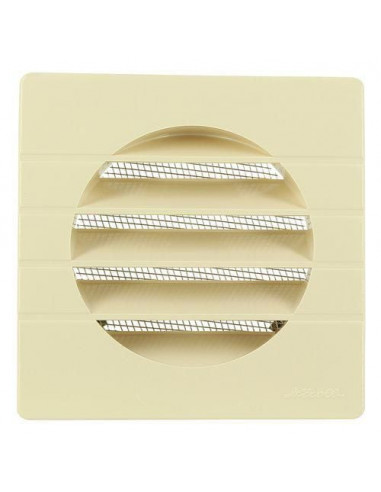 Grille d'aération spéciale façade sable GETM100 pour tube PVC D.100mm NICOLL GETM100