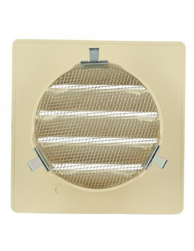 Grille d'aération spéciale façade sable GETM100 pour tube PVC D.100mm NICOLL GETM100