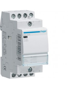 Contacteur sans commande manuelle 25A 4F 230V HAGER ESC425