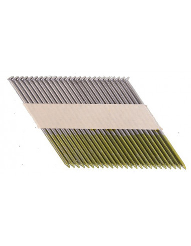 3000 Clous 34° tête D lisses en bandes collées pour cloueurs pneumatiques et à gaz (GN900, IM350, IM90) MAKITA F-30579
