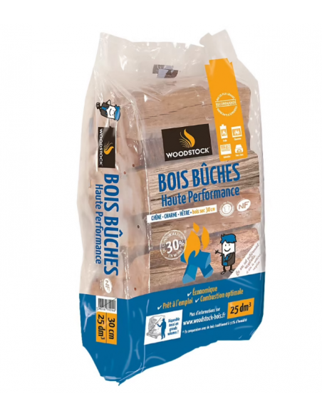 BUCHE DE BOIS HAUTE PERFORMANCE EURO ENERGIES (WOODSTOCK) WBB 30-180