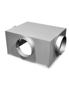 Plénum acier de 500x400mm 3 piquages latéraux D.200 mm BAILLINDUSTRIE PLRACI/LAT 500X400 2