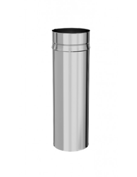 Tuyau rigide Inox 304 diamètre D.111mm Longueur 1m Tous combustibles TEN 601111