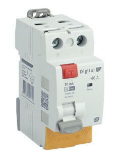 Interrupteur Différentiel 2x40A/30mA Typ DIGITAL ELECTRIC 03412