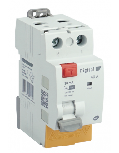 Interrupteur Différentiel 2x63A/30mA Typ DIGITAL ELECTRIC 03414