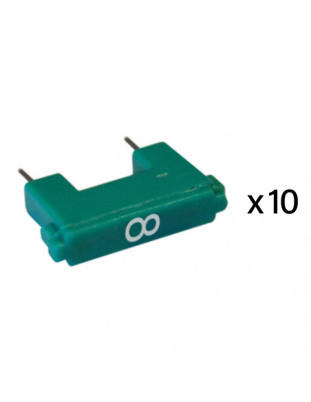 Jeu de 10 cavaliers de configuration pour système BUS avec marquage 8 BTICINO 3501/8