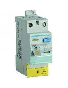 Interrupteur différentiel 2 Pôles 40A 30mA type A 60Hz à bornes décalées HAGER CDA747F 2