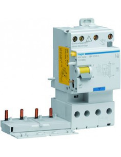 Bloc différentiel double sortie 3P+N 25A 30mA type AC HAGER BDC925F